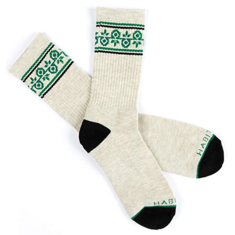 Habitat Geo-Pod Crew Socks|Gray|Black|One size fits all