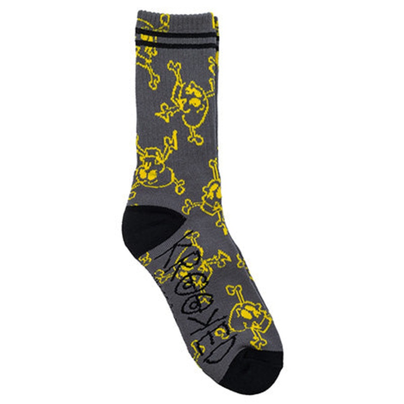 Krooked Skull Style Crew Socks