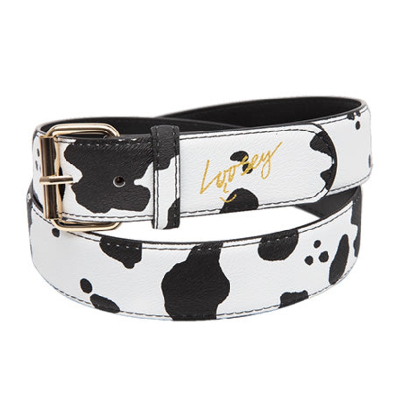 Loosey Moosey Belt|White/ Black|One size fits all|Small|Large