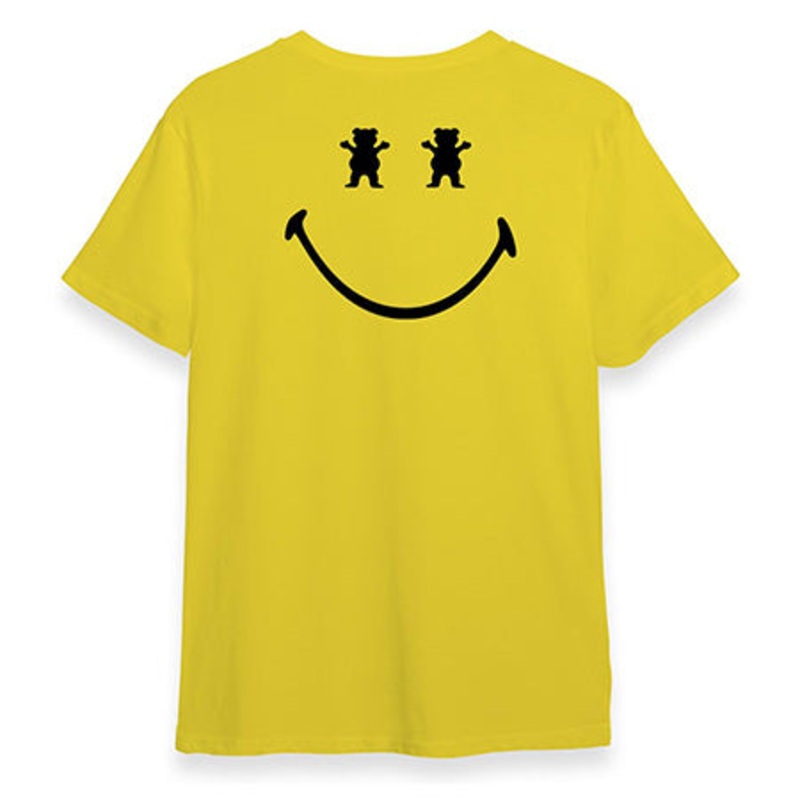 Grizzly Big Smile T Shirt|Yellow|Small|Medium|Large|Extra Large