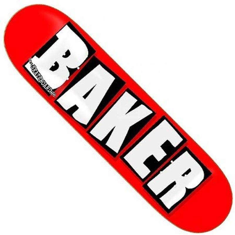 Baker Brand Logo Deck|Red/ White|Black/ White|Red/ Black|7.3 X 29.5 WB:13.2|7.5 X 31.25 WB:14|7.875 X 31.25 WB:14|8 X 31.5 WB:14.25|8.125 X 31.5 WB:14.25|8.25 x 31.875 WB:14.25|8.5 X 32 WB:14.5|8.625 x 32 WB:14.5|8.475 x 31.875 WB:14.25|8.375 X 32 WB:14.5