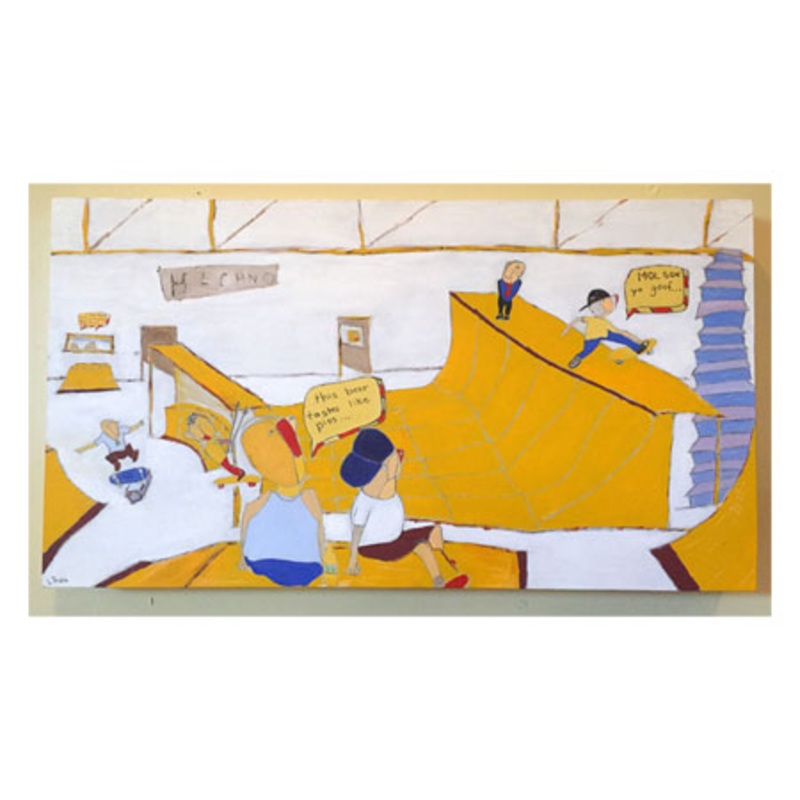 Justin Bokma Beer Piss (Oil & Acrylic on Wood)