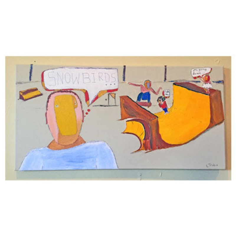 Justin Bokma Red Balls (Oil & Acrylic on Canvas)