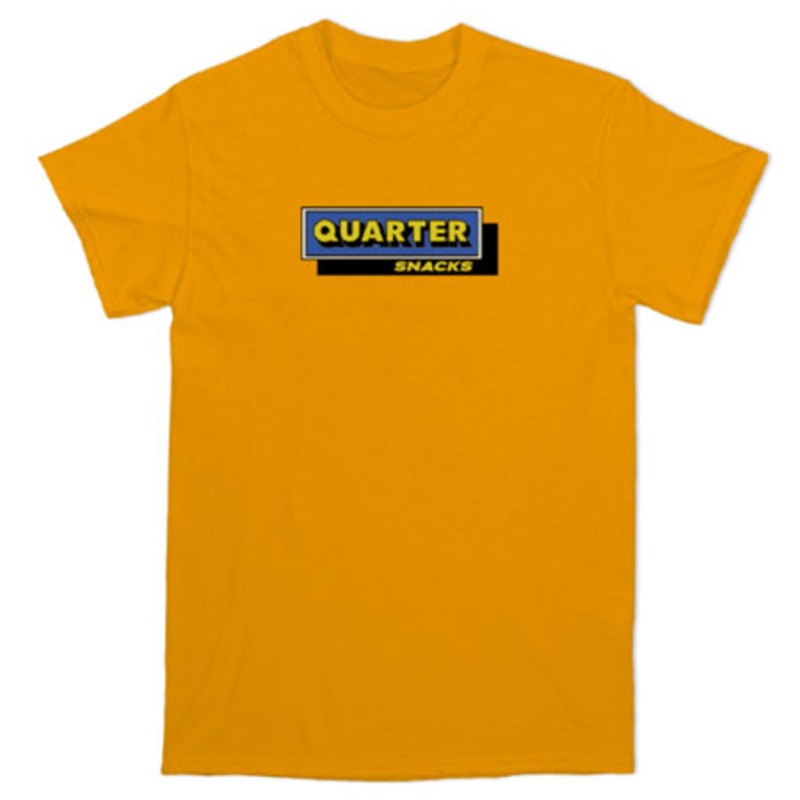 Quartersnacks Cafe T Shirt|Orange|Navy|Medium|Small|Extra Large|Large