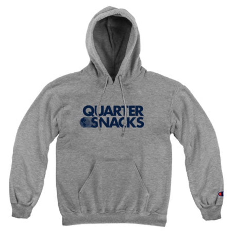 Quartersnacks Journalist Logo Champion Hooded Sweatshirt