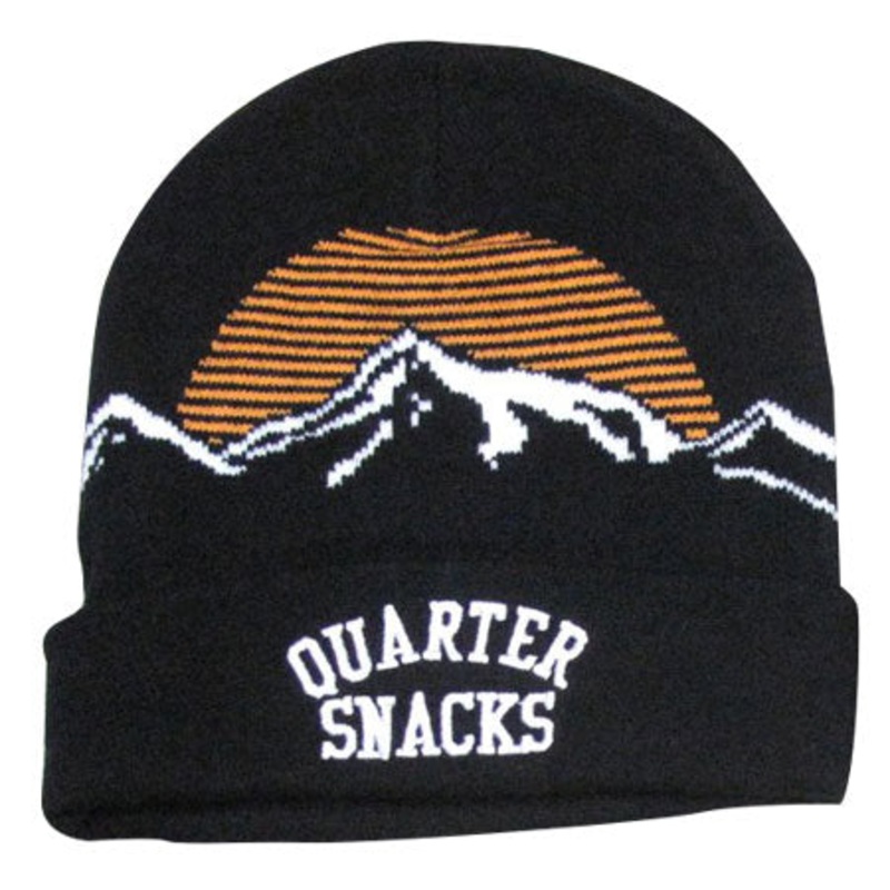 Quartersnacks Mountain Beanie|Black|Forest Green|One size fits all