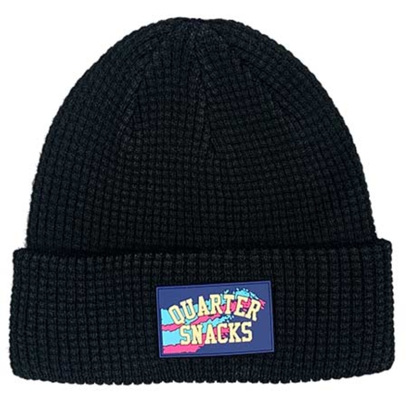 Quartersnacks Waffle Beanie|Black|Grey|One size fits all