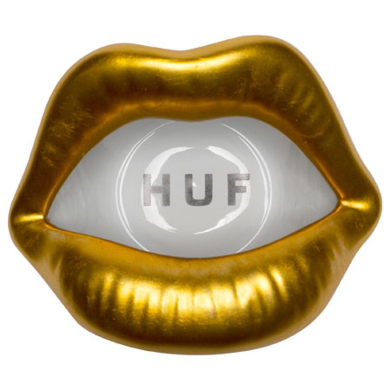 HUF Lips Ashtray|Gold|N/A