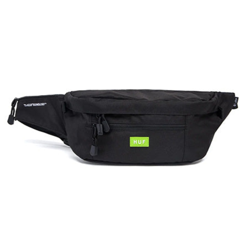 HUF Hyde Waist Bag|Black|One size fits all