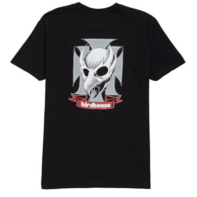 Birdhouse Crest T Shirt|Black|Medium|Large|Extra Large