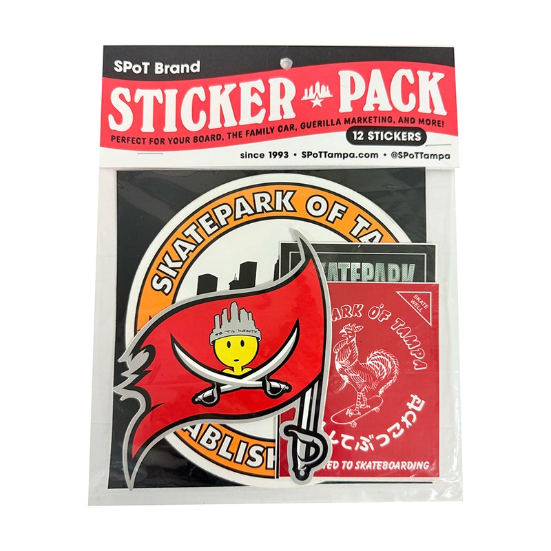 Skatepark of Tampa SPoT Slaps Sticker 12 Pack