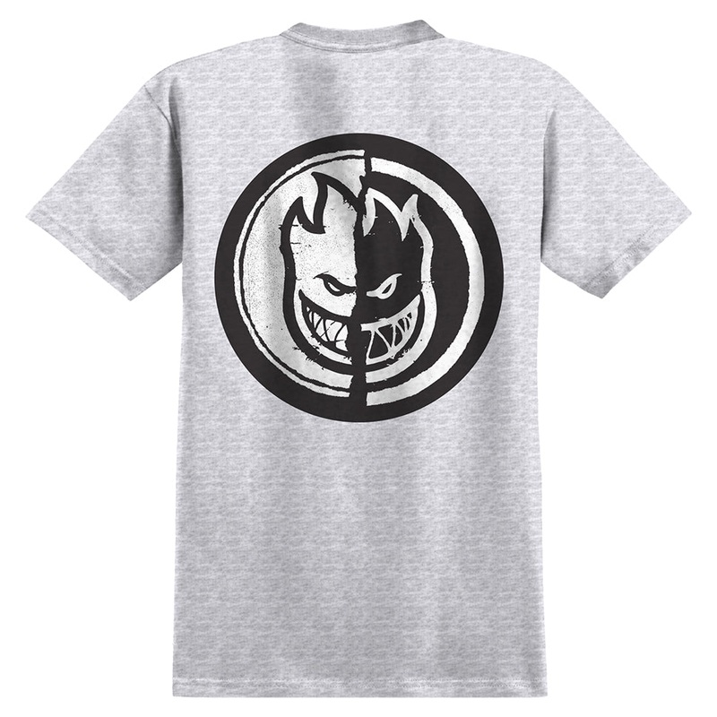 Spitfire Yin Yang T Shirt|Ash|Small|Medium|Large|Extra Large