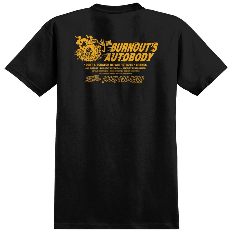 Real Autobody T Shirt|Black|Medium|Large|Extra Large