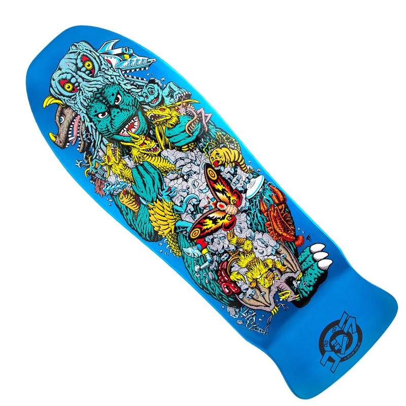 Santa Cruz Godzilla Kaiju Roskopp Shaped Deck