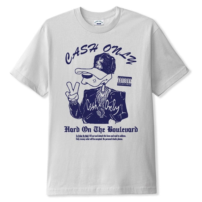 Cash Only Boulevard T Shirt|Cement|Medium|Large|Extra Large