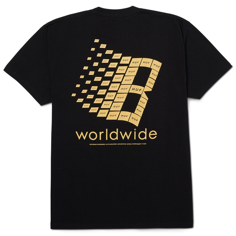 HUF Bronze T Shirt|Black|Medium|Large|Extra Large