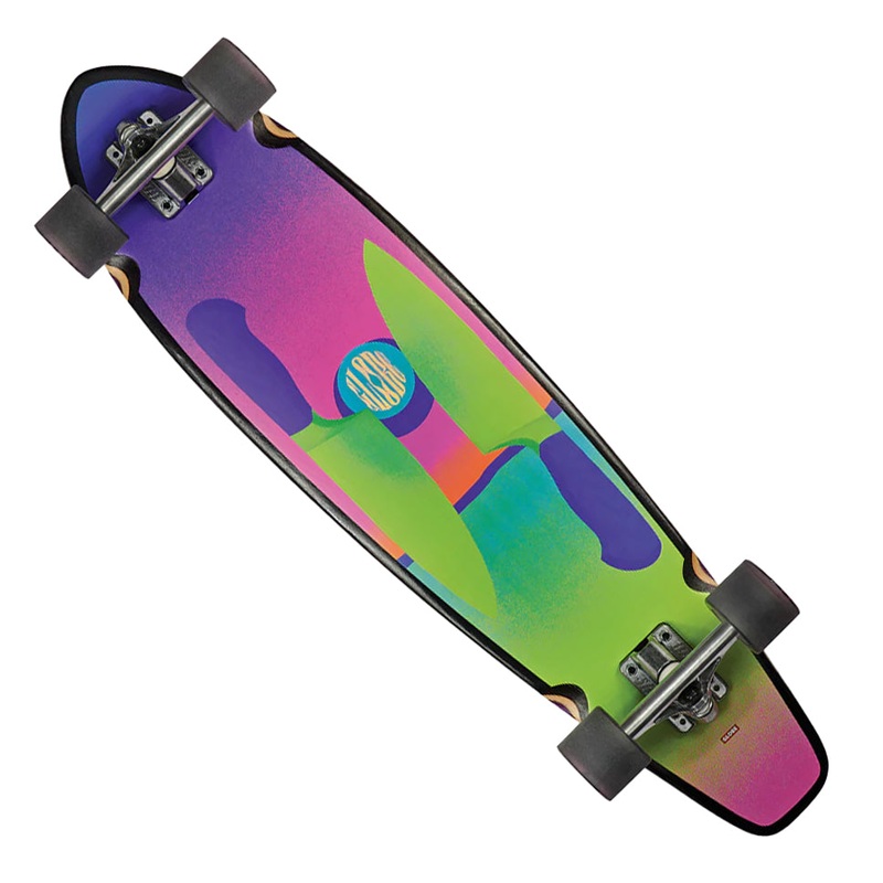Globe Footwear All-Time in Sharps On The Brain Longboard Complete Skateboard