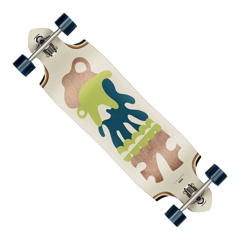 Globe Footwear Geminon Micro Drop Down Longboard Complete Skateboard