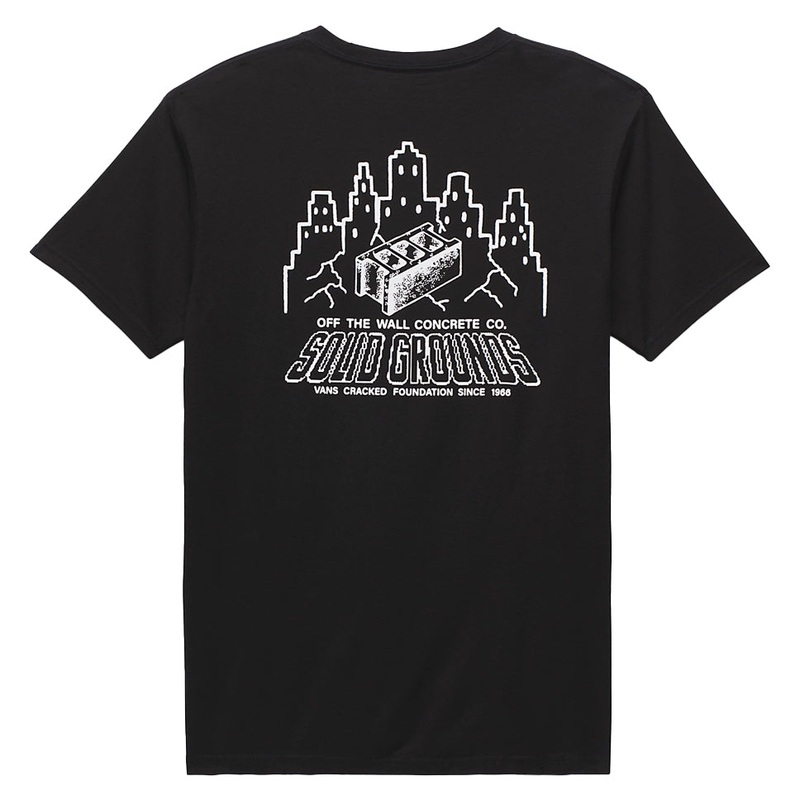 Vans Solid Grounds T Shirt|Black|Small|Medium|Large|Extra Large