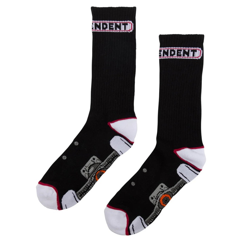 Independent Truck Crew Socks|Black|White|9-11