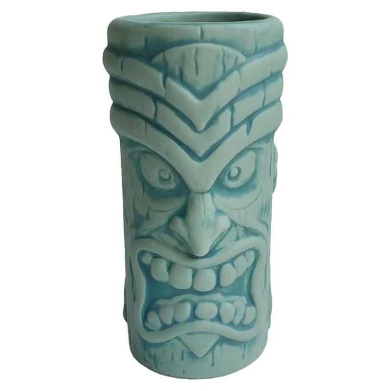 Santa Cruz Roskopp Tiki Mug|Blue Patina|16oz