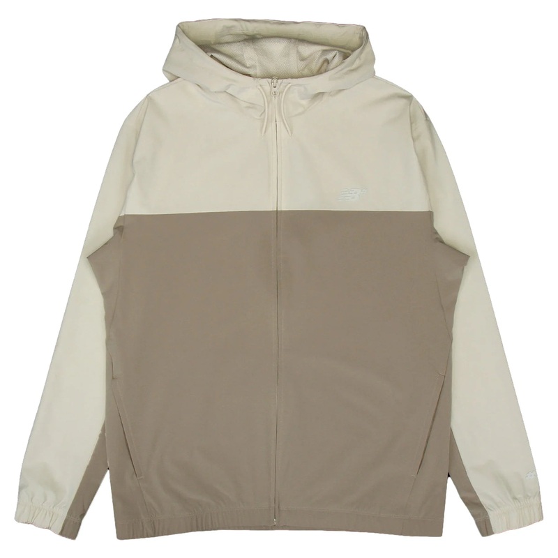 New Balance Numeric Full Zip Woven Arid Stone Jacket