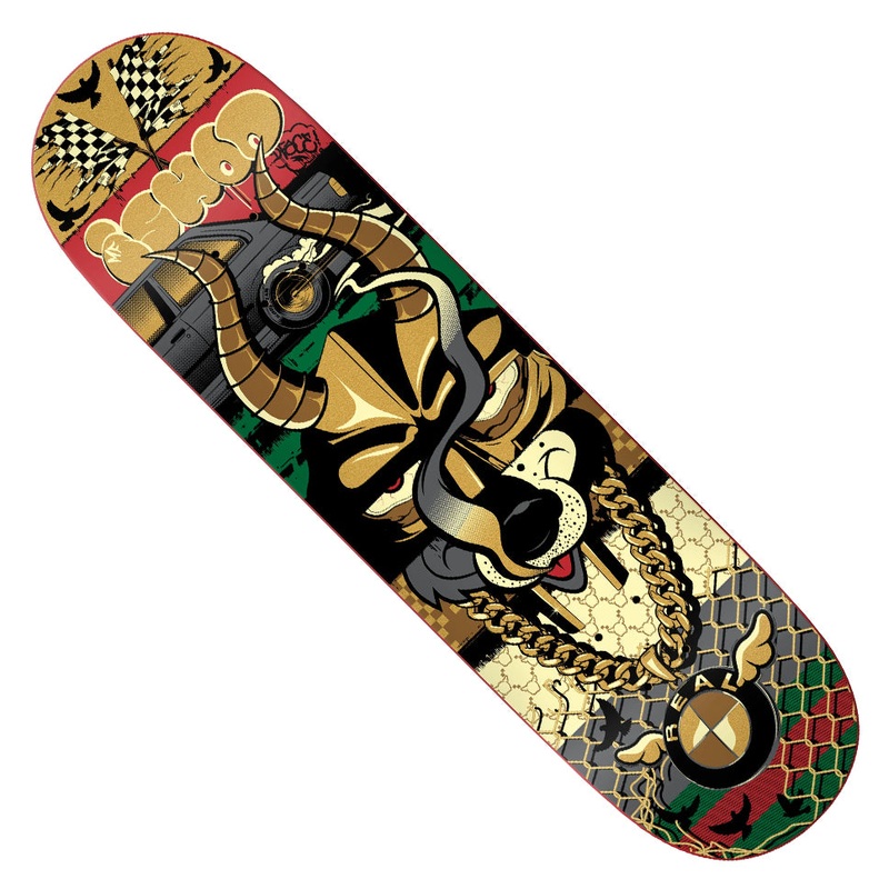 Real Ishod Wair x D Face Deck|Red Dip|8.25 x 32 WB:14.25