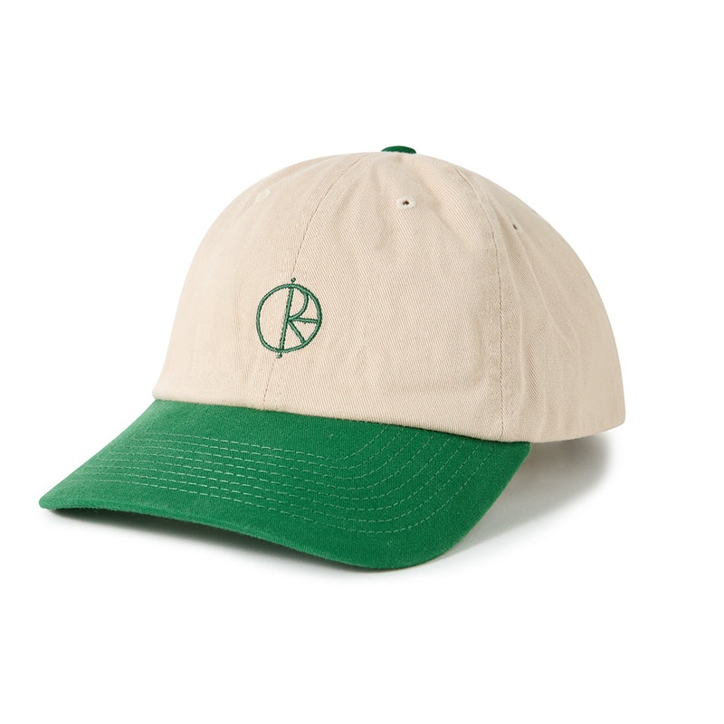 Polar Skateboards Ecru Sai Stroke Logo Strap-Back Hat