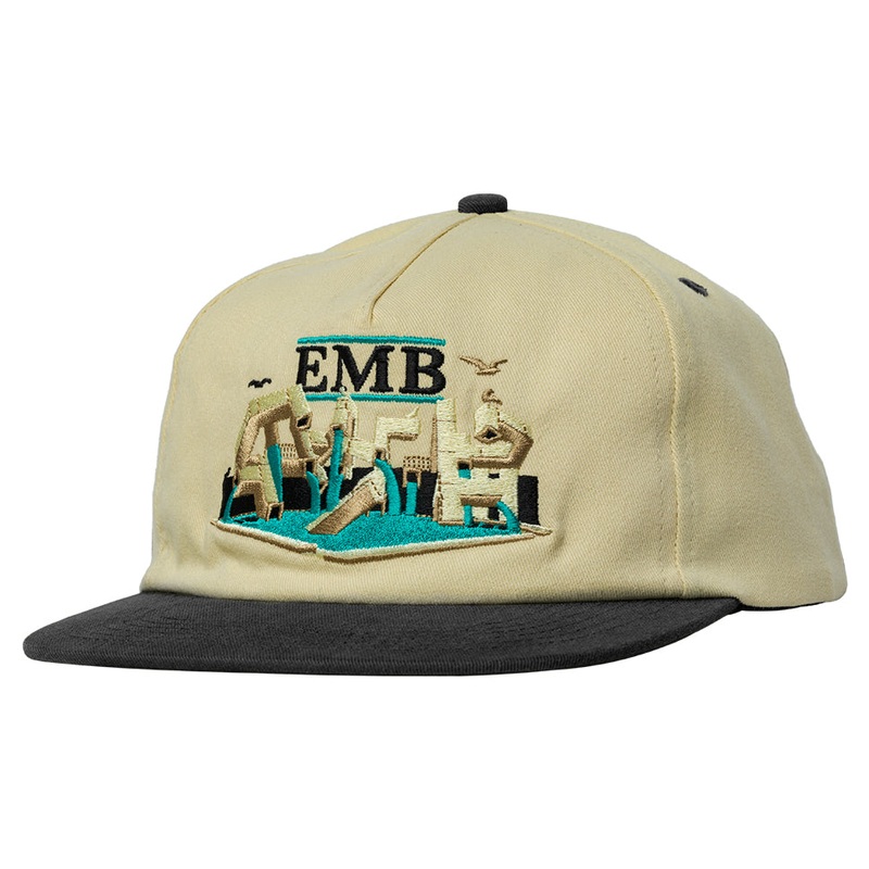 Real EMB Snap-Back Hat|Tan/ Charcoal|One Size Fits All