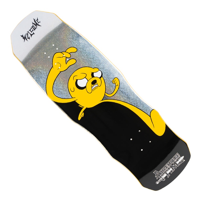 Welcome Skateboards Adventure Time Jake on Dark Lord Shaped Deck
