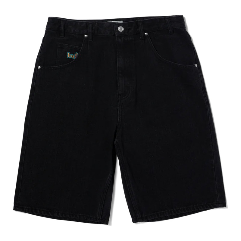 HUF Cromer Washed Black Shorts