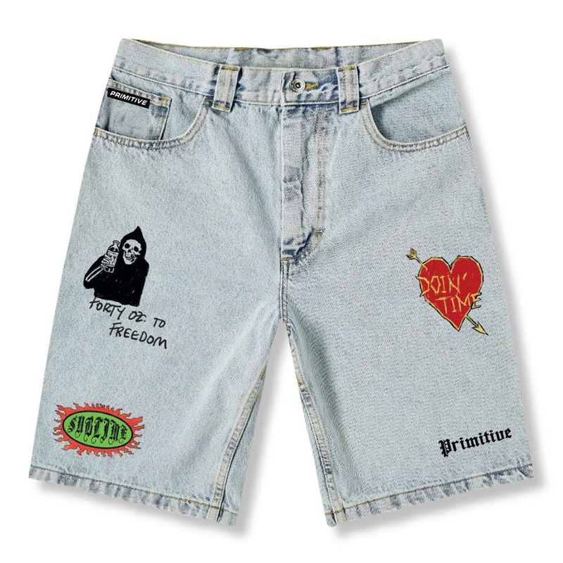 Primitive Skateboarding Sublime Boardwalk Denim Shorts