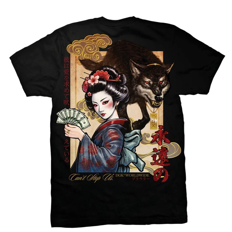 DGK Prowler Black T Shirt|Black|Medium|Large|Extra Large