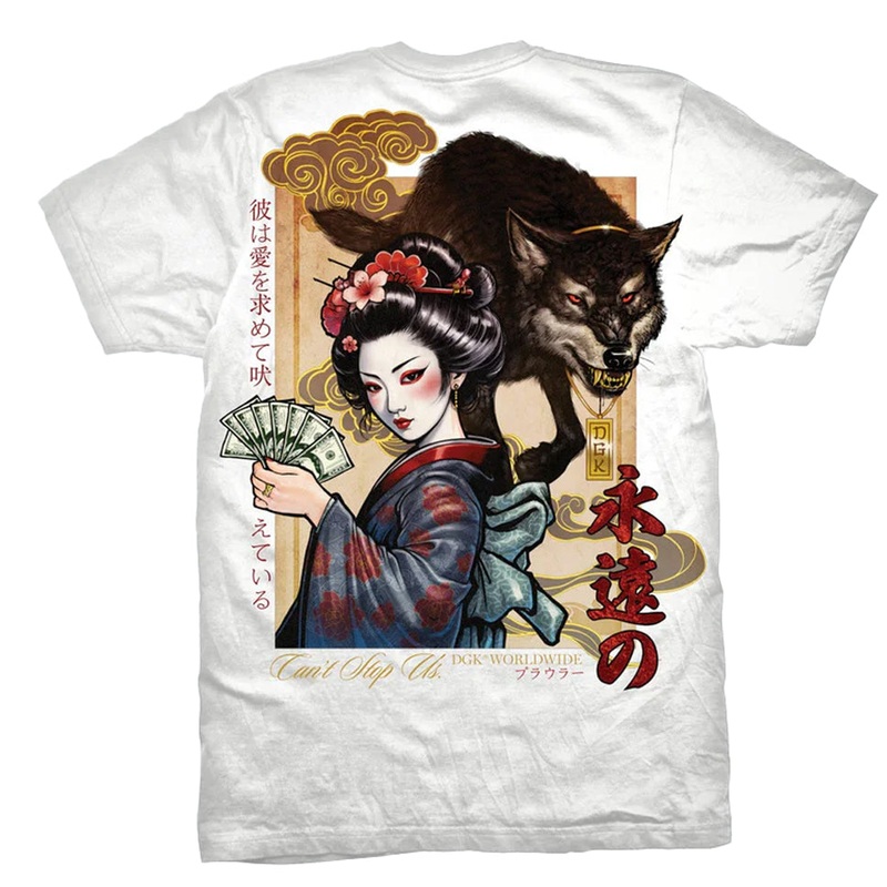 DGK Prowler T Shirt|White|Medium|Large|Extra Large