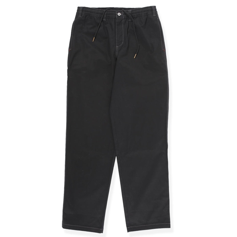 Theories Stamp Lounge Black Contrast Grey Stitch Pants