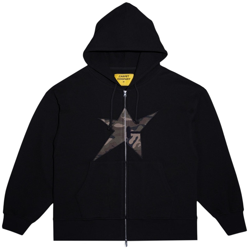 Carpet Company C-Star Thermal Zip-Up Sweater