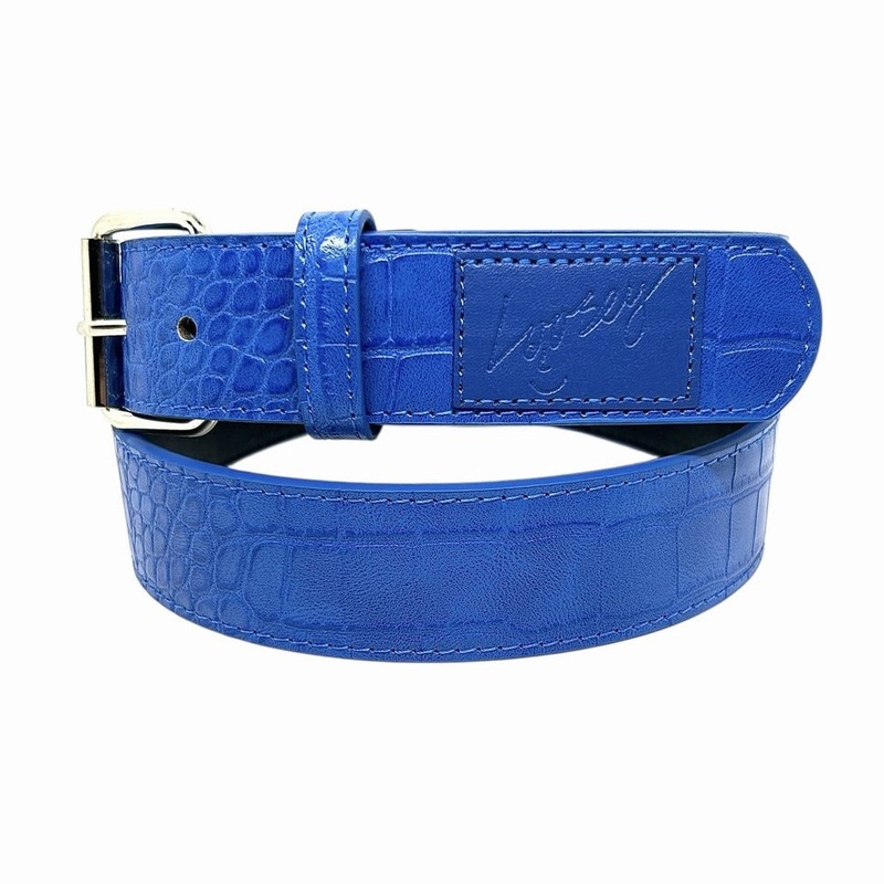 Loosey Croc Skin Blue Belt|Blue|One Size Fits All