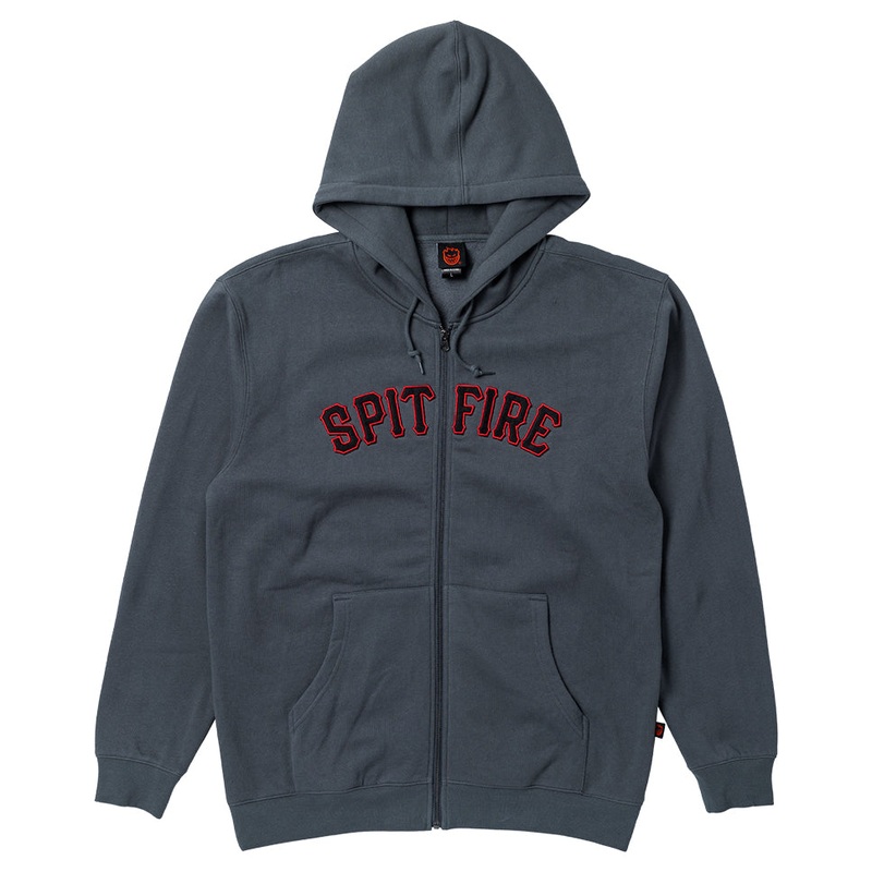 Spitfire Spitball Embroidered Zip Up Hooded Sweatshirt