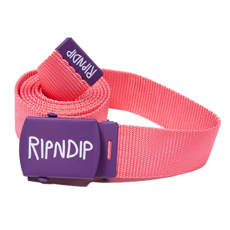 RIPNDIP Web Belt (Watermelon)|Watermelon
