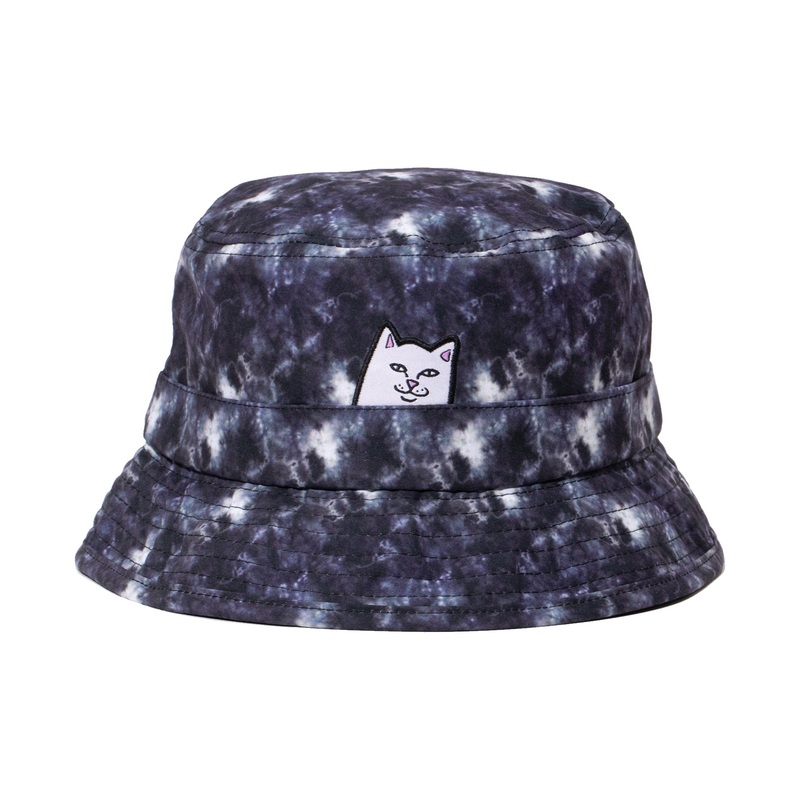 Lord Nermal Tie Dye Bucket Hat (Black Lightning Wash)
