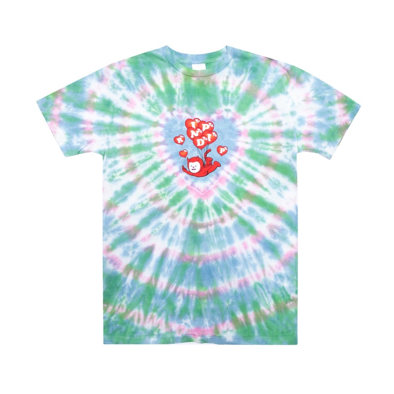 Cupids Nightmare Tee (Blue/Pink Heart Dye)