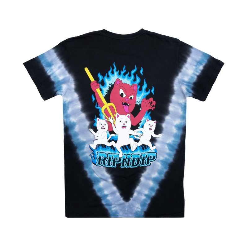 Hades Tee (Blue/Black V Dye)|Small|Medium|Large|XL