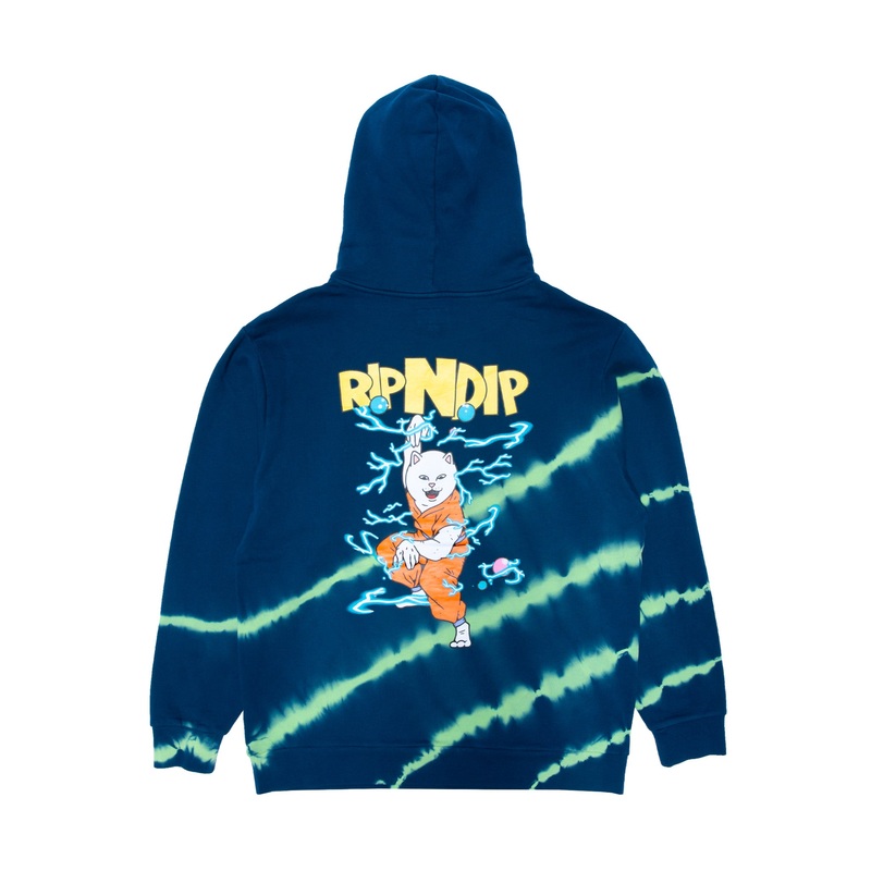Super Sanerm Hoodie (Navy/Neon Green Dye)
