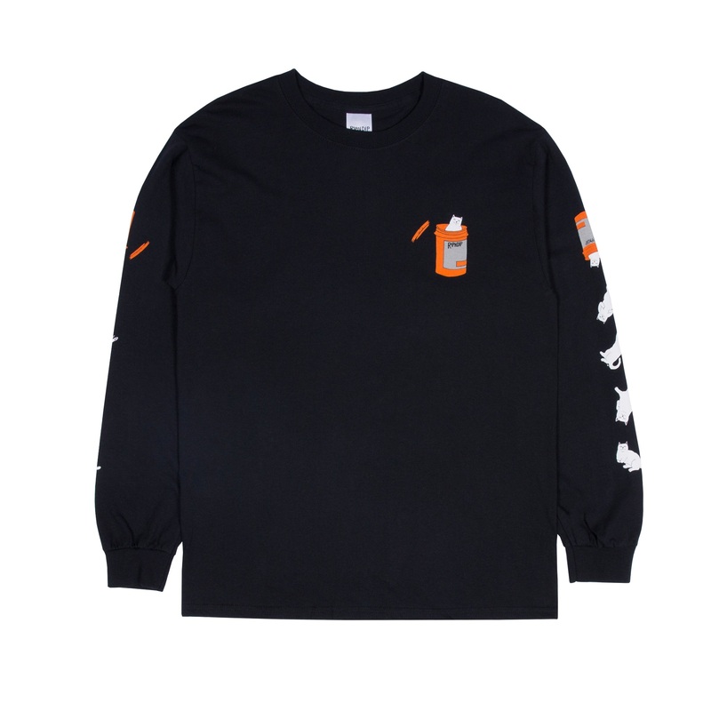 Nermal Pills L/S (Black)|Small|Medium|Large|XL