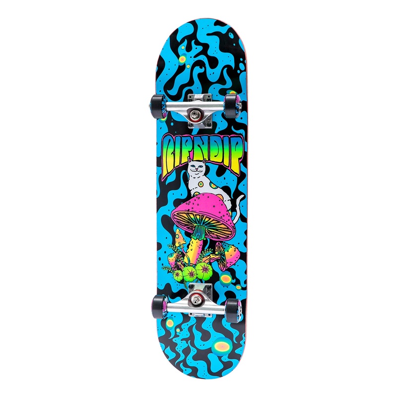 Psychedelic Complete Skateboard (Blue)