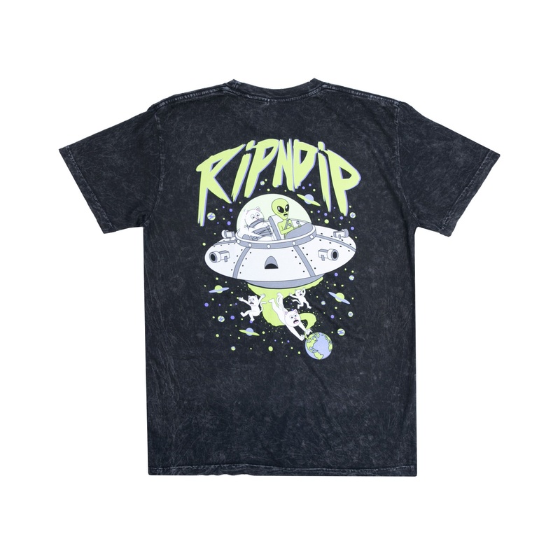 Abduction Tee (Black Mineral Wash)
