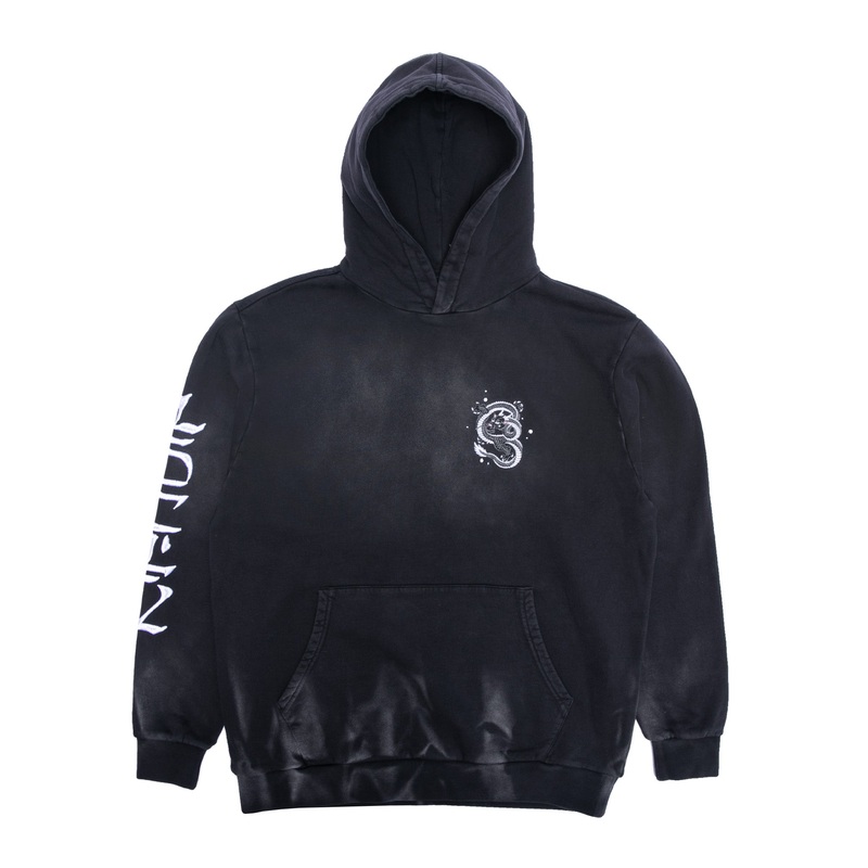 Mystic Jerm Hoodie (Black Faded Wash)