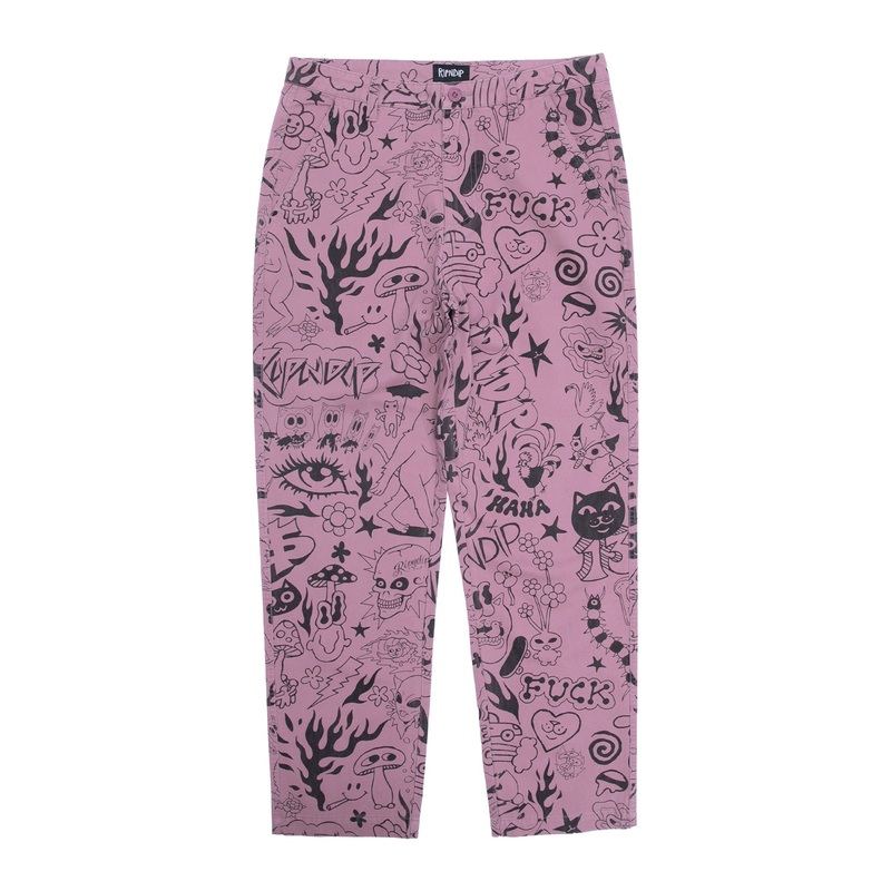 We Don’t Care Twill Pants (Mauve)