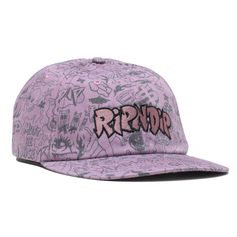 We Don’t Care 6 Panel Hat (Mauve)