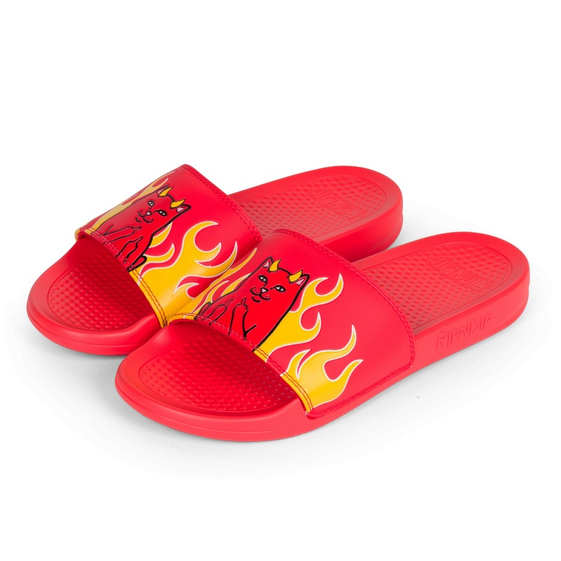 Lord Devil Slides (Red)|Mens 4 | Womens 5.5|Mens 5 | Womens 6.5|Mens 6 | Womens 7.5|Mens 7 | Womens 8.5|Mens 8 | Womens 9.5|Mens 9 | Womens 10.5|Mens 10 | Womens 11.5|Mens 11 | Womens 12.5|Mens 12 | Womens 13.5|Mens 13 | Womens 14.5